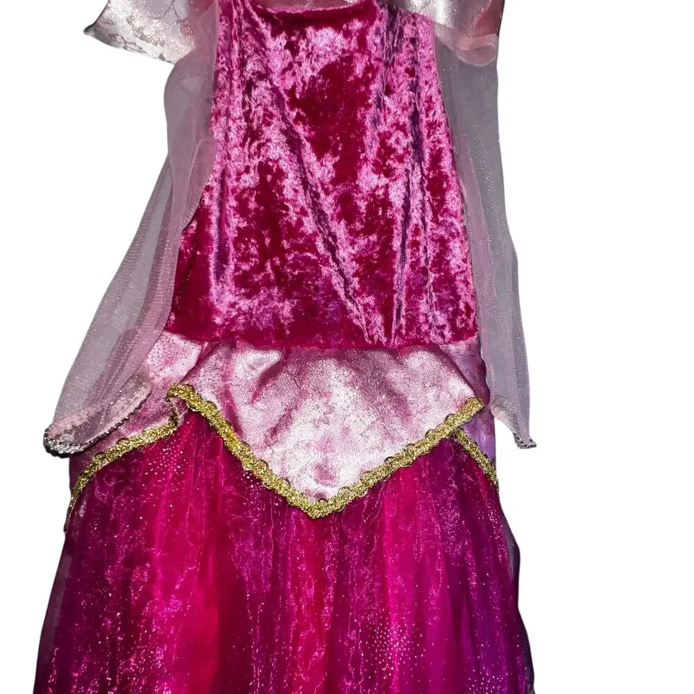 Disney Parks Princess Sleeping Beauty (Aurora) pink ball gown Costume girls sz S